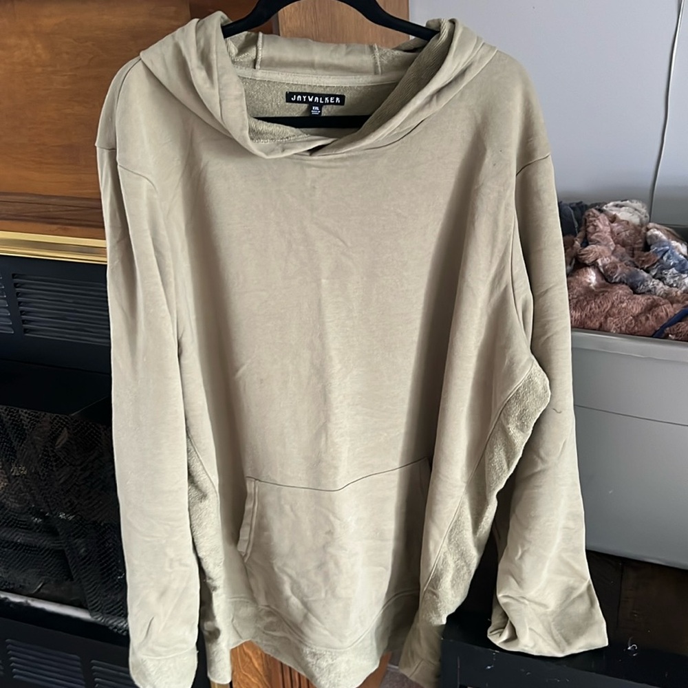 Men’s lightweight hoodie in Olive Green color.